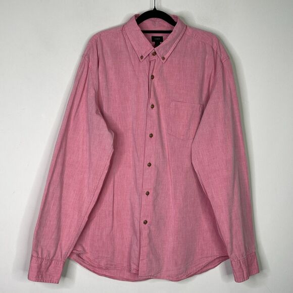 J. Crew Classic Lightweight Button Down Long Sleeve Shirt Men's Size XL - Picture 1 of 9
